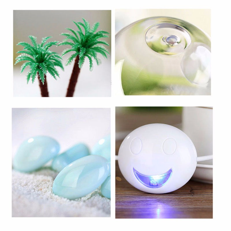 400ml LED Lamp Air Ultrasonic Humidifier for Home Essential Oil Diffuser Atomizer Air Freshener Mist Maker with LED Night Light