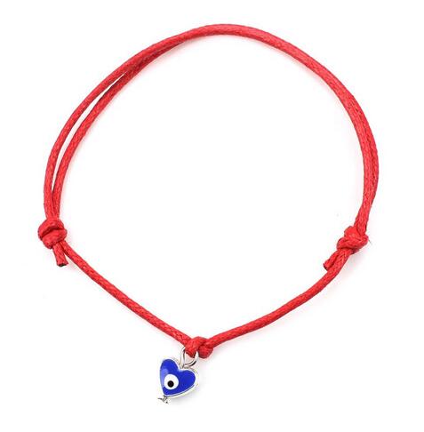 Handmade Turkish Lucky Evil Eye Bracelet - Braided Rope Charm Bracelet – Fully Adjustable