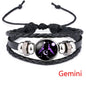 New Handmade Zodiac Leather Bracelet.  Multi-Layer Weave for Men/Women  (EYE CATCHING)