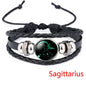 New Handmade Zodiac Leather Bracelet.  Multi-Layer Weave for Men/Women  (EYE CATCHING)