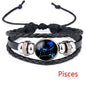 New Handmade Zodiac Leather Bracelet.  Multi-Layer Weave for Men/Women  (EYE CATCHING)