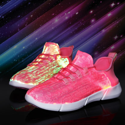 New Summer Led Fiber Optic Shoes- USB Recharge glowing light. "HUGE SALE" Multiple Colors