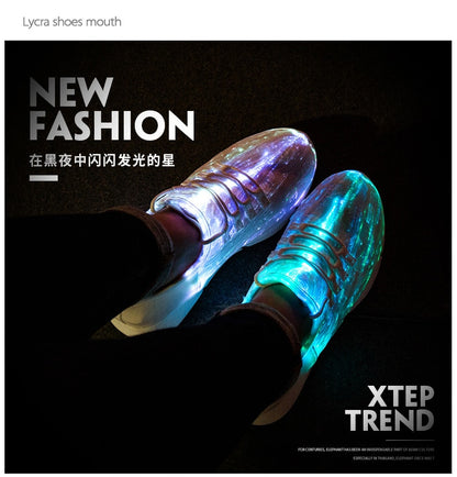 New Summer Led Fiber Optic Shoes- USB Recharge glowing light. "HUGE SALE" Multiple Colors