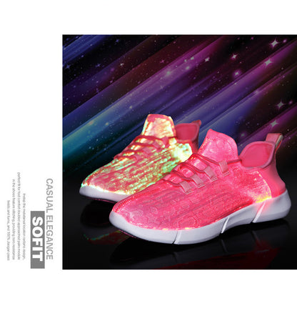 New Summer Led Fiber Optic Shoes- USB Recharge glowing light. "HUGE SALE" Multiple Colors