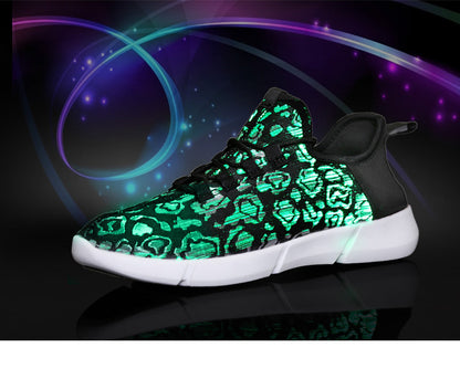 New Summer Led Fiber Optic Shoes- USB Recharge glowing light. "HUGE SALE" Multiple Colors