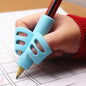 TWO-FINGER GRIP SILICONE BABY LEARNING WRITING TOOL - 3 PIECE SET - FUN LEARNING TOOL