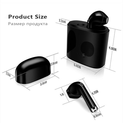 Mini Wireless Bluetooth Earphone Stereo Earbud Headset- Charging Box Mic For All Phones