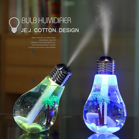 400ml LED Lamp Air Ultrasonic Humidifier for Home Essential Oil Diffuser Atomizer Air Freshener Mist Maker with LED Night Light