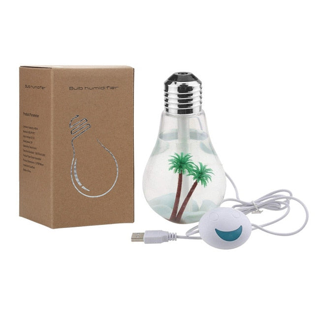 400ml LED Lamp Air Ultrasonic Humidifier for Home Essential Oil Diffuser Atomizer Air Freshener Mist Maker with LED Night Light