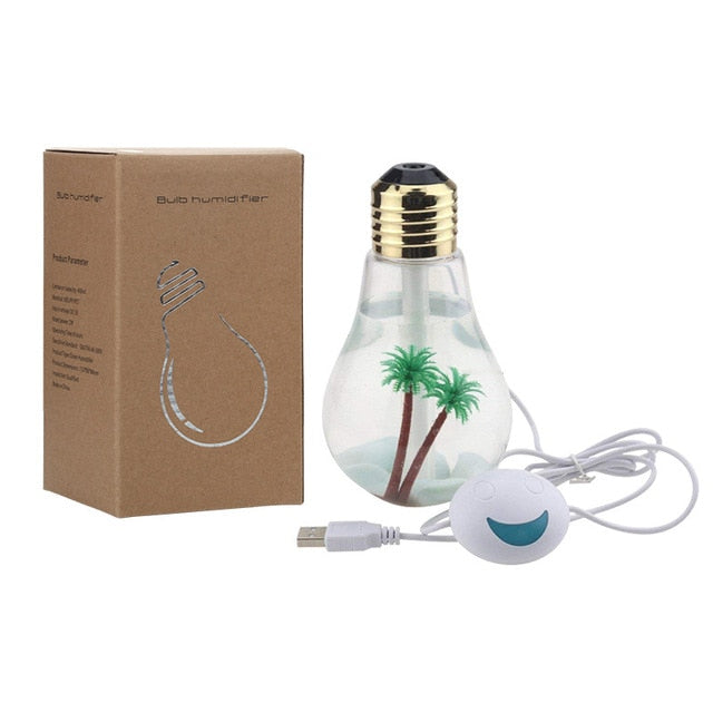 400ml LED Lamp Air Ultrasonic Humidifier for Home Essential Oil Diffuser Atomizer Air Freshener Mist Maker with LED Night Light