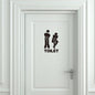 FUN Toilet Entrance Sign Door Stickers -  Home, Office, Business - (SUPER FUNNY)