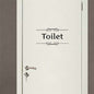 FUN Toilet Entrance Sign Door Stickers -  Home, Office, Business - (SUPER FUNNY)