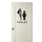 FUN Toilet Entrance Sign Door Stickers -  Home, Office, Business - (SUPER FUNNY)