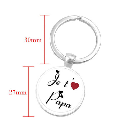 FUN Key Chain For the DAD who has it all.  "SUPER PAPA"  (BILINGUAL)