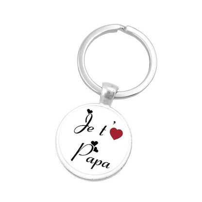 FUN Key Chain For the DAD who has it all.  "SUPER PAPA"  (BILINGUAL)