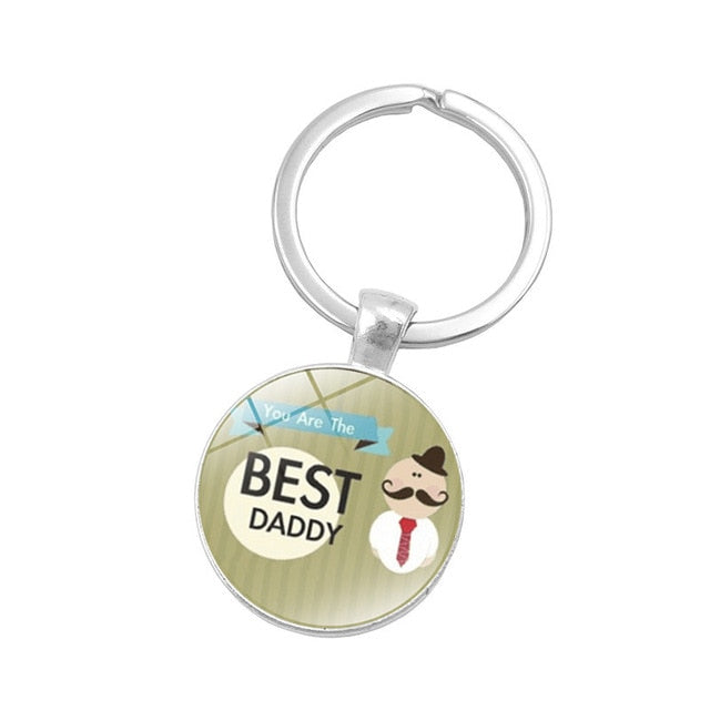 FUN Key Chain For the DAD who has it all.  "SUPER PAPA"  (BILINGUAL)