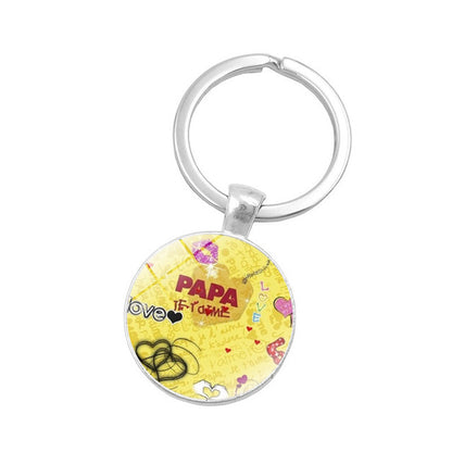 FUN Key Chain For the DAD who has it all.  "SUPER PAPA"  (BILINGUAL)