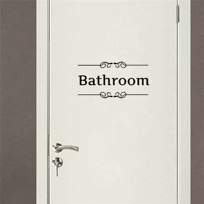 FUN Toilet Entrance Sign Door Stickers -  Home, Office, Business - (SUPER FUNNY)